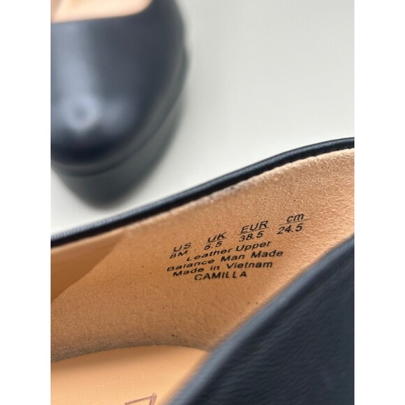 Naturalizer Womens Camilla Black Leather Platform Pumps Heels Size 8M - Picture 7 of 7